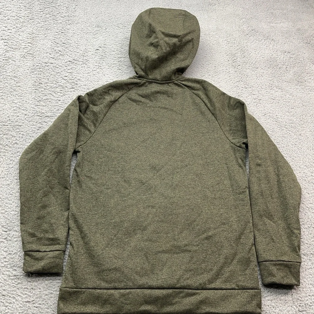Nike Therma-Fit Training Hoodie Mens M Heather Green Fleece Zip Pocket NEW‎